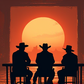 Three at the Saloon