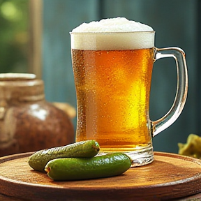 Beer and Jalapeno Pickles for Breakfast