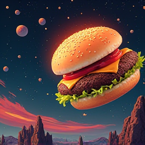 Burgers in space 