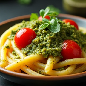 Nudeln mit Pesto Party