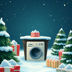 Green Christmas Laundry