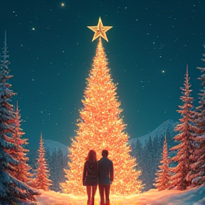 Lover Under the Christmas Lights