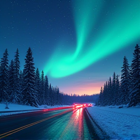 Northern Lights and All-Night Drives