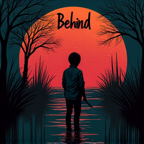 Behind