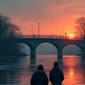 Thomas unter der Brücke