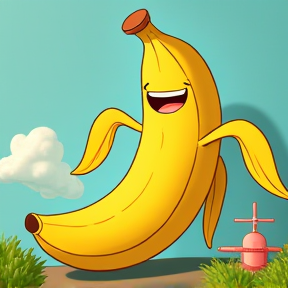 A Day in the Life of a Cartoon Banana