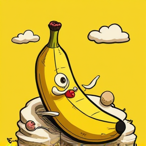 A Day in the Life of a Cartoon Banana