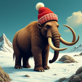 Wooly Mammoths in Bobble Hats