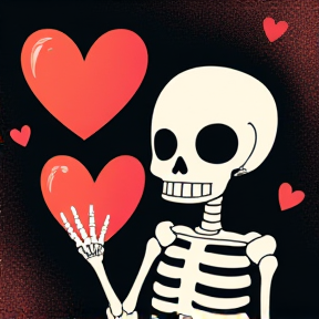 Cute Skeletons Love