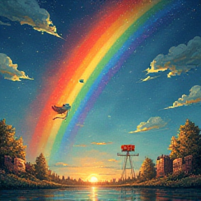 Somewhere over the rainbow