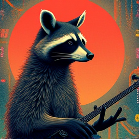 The Techno Phone Raccoon King 