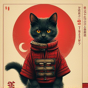 The samurai kitten