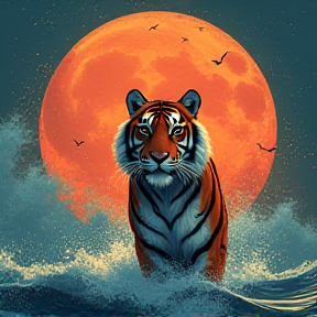 Tigers at sea