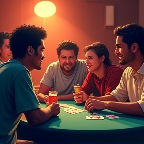 Sieben Freunde Pokern