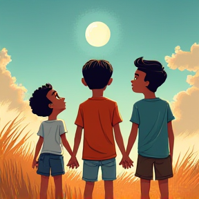 Three Boys in the Sunshine