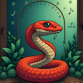 Scott the Snake in a Terrarium