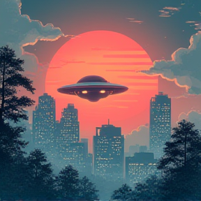 Driving a UFO Over the City