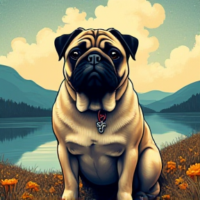 Oscar the Pug's Distorted Delight