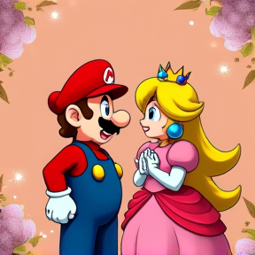 Mario Beats Peach