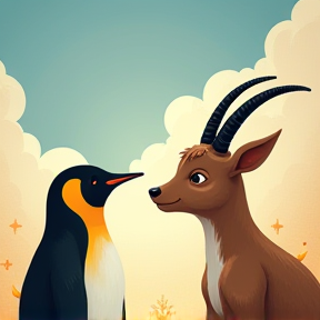 Penguin and Goat