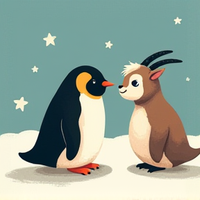 Penguin and Goat