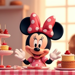 Festa na Confeitaria da Minnie