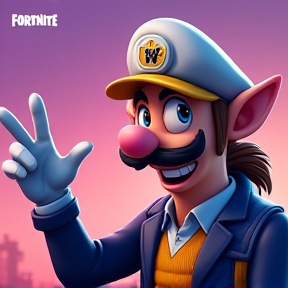 Waluigi on Fortnite