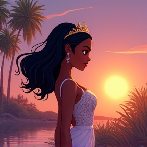 Tiana in the Desert