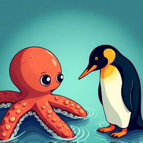 Jewels the Octopus vs Peter the Penguin