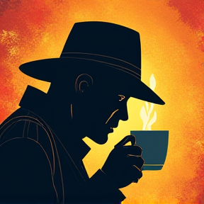 Detective and coffee