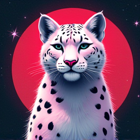 Choxy The Pink Snow Leopard