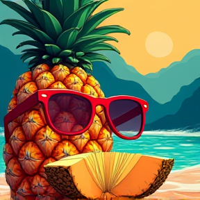 Red Glasses and Pineapples