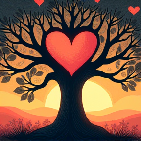 Under the heart tree