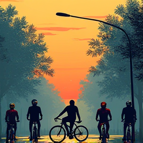 The Five Cyclists