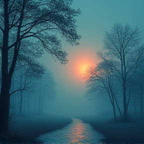 In to the foggy night