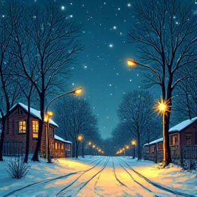 Lights in the Snow