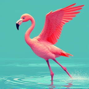 Genevieve the Flamingo