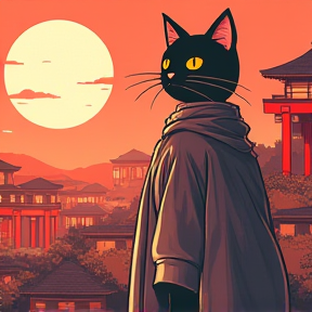 Yuki the Samurai Cat