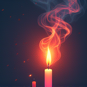 Candle smoke