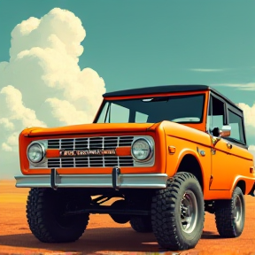 Old Orange Bronco