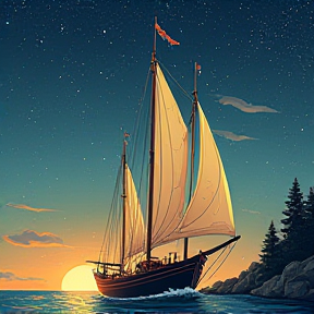 The Celestial Schooner