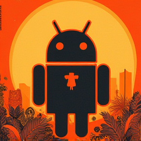 B-F-F of gold android orange 