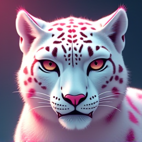 Choxy the Pink-Spotted Snow Leopard