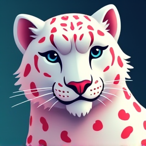 Choxy the Pink-Spotted Snow Leopard