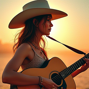 Cowgirl Strummin'