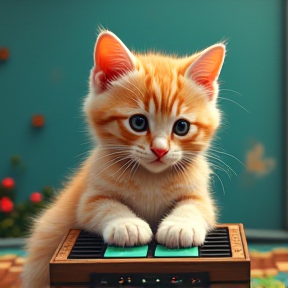 Kittens Playing Minecraft