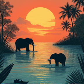 Country Rivers and Elephants