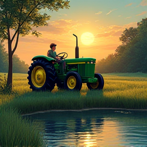 Green Tractors and Summer Nights