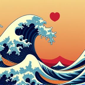 Love is like a Wave. Our Friendship still in my heart