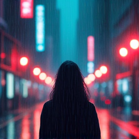 Alone in Neon Rain